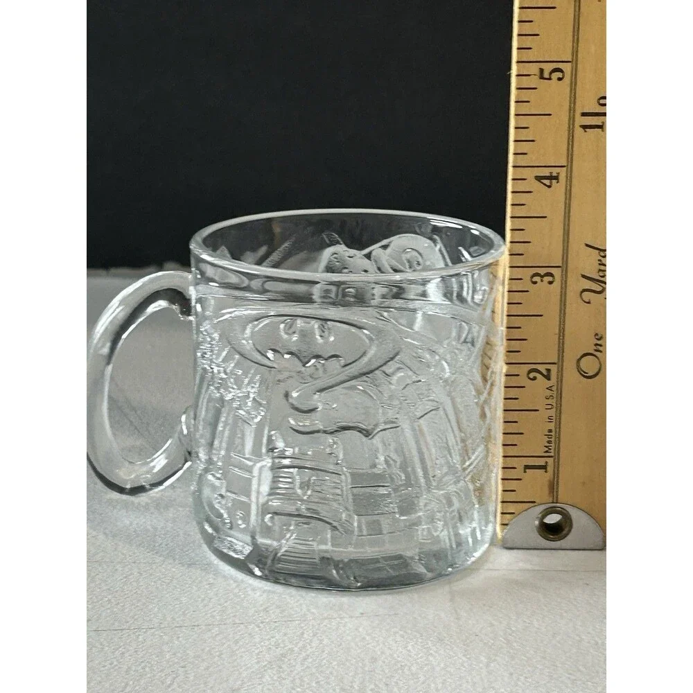 1995 McDonald’s Batman Forever The Riddler Glass Mug DC Comics Made in USA